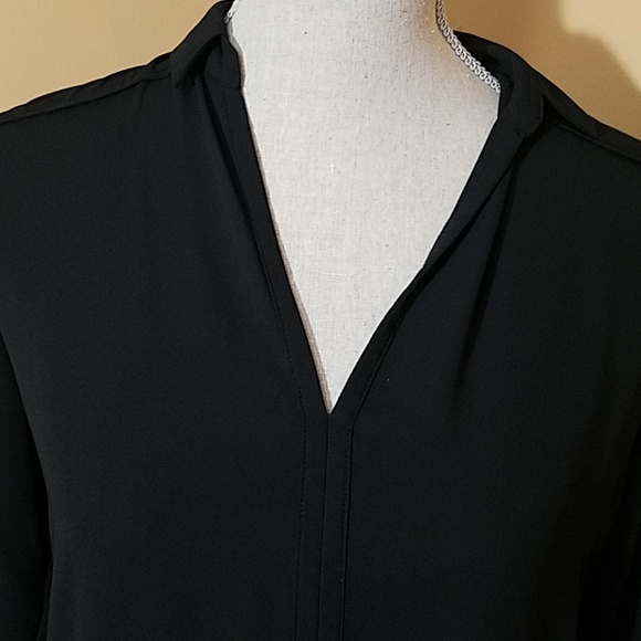 Mossimo Black V-Neck Blouse - Picture 2 of 6